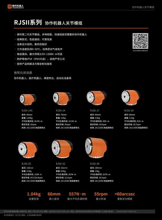 RJSII系列關節模組